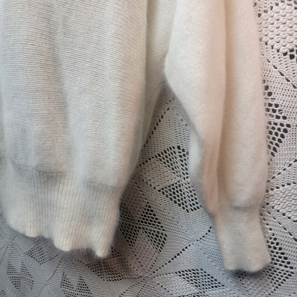 Patchwork Lambswool, Angora, Leather & Snakeskin … - image 3